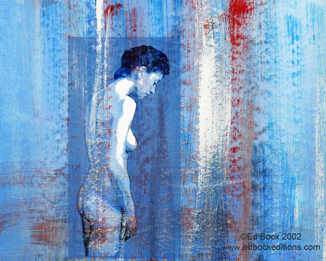 Nude, figure, Fusionnée, fusion, fusionnee, image, photo, art, painted, color, woman, girl, female, blended, merged, acrylic, watercolor, digital, artwork, colorful, figures, people, person, abstract, fine art, prints, editions, contemporary, naked, modern, expressionism, expressive, realism