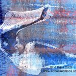 "COCOON" blue 900 Nude, figure, Fusionnée, fusion, fusionnee, image, photo, art, painted, color, woman, girl, female, blended, merged, acrylic, watercolor, digital, artwork, colorful, figures, people, person, abstract, fine art, prints, editions, contemporary, naked, modern, expressionism, expressive, realism