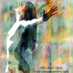 Facing Spring 900 Nude, figure, Fusionnée, fusion, fusionnee, image, photo, art, painted, color, woman, girl, female, blended, merged, acrylic, watercolor, digital, artwork, colorful, figures, people, person, abstract, fine art, prints, editions, contemporary, naked, modern, expressionism, expressive, realism