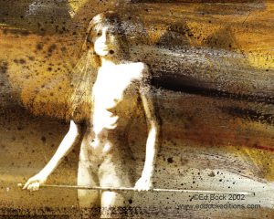 Nude, figure, Fusionnée, fusion, fusionnee, image, photo, art, painted, color, woman, girl, female, blended, merged, acrylic, watercolor, digital, artwork, colorful, figures, people, person, abstract, fine art, prints, editions, contemporary, naked, modern, expressionism, expressive, realism