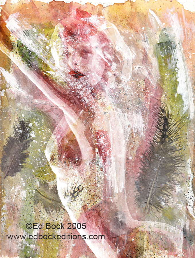 Nude, figure, Fusionnée, fusion, fusionnee, image, photo, art, painted, color, woman, girl, female, blended, merged, acrylic, watercolor, digital, artwork, colorful, figures, people, person, abstract, fine art, prints, editions, contemporary, naked, modern, expressionism, expressive, realism