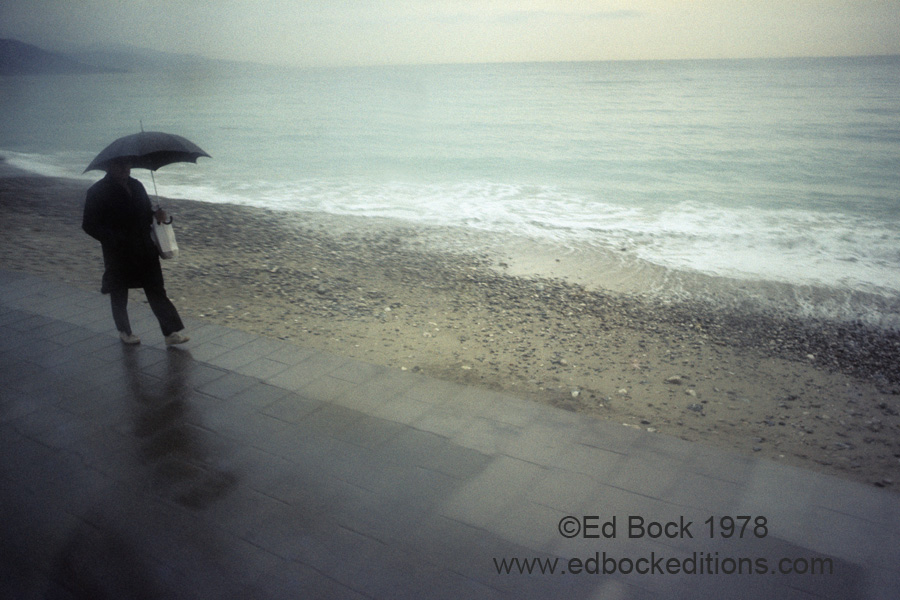 France, moody, umbrella, fine art, Mediterranean, weather, walking, figure